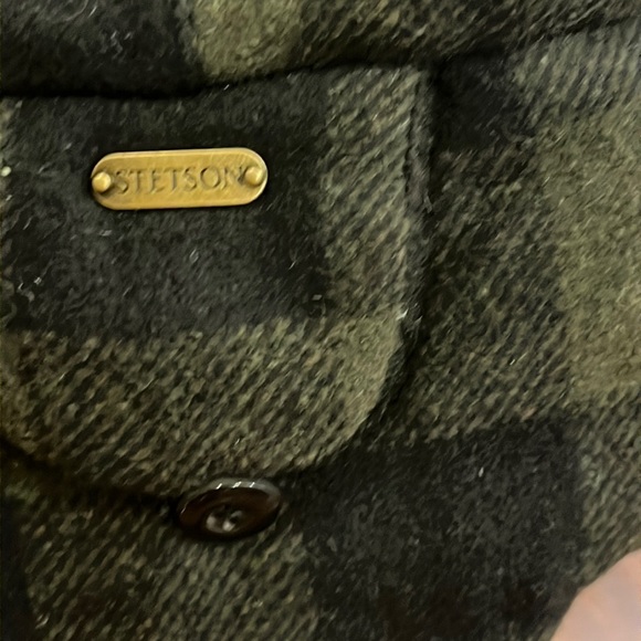 Stetson Winter Trapper Earflap Hat Cap new plaid check Hunting Mens Size Large - Picture 6 of 15